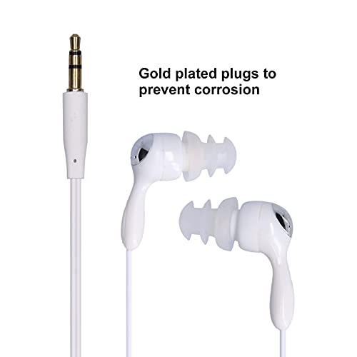 Waterproof headphones, in-ear headphones, short cable earphones, ergonomic design, plug and play, with two fastening clips - Image 4