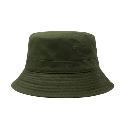Image of Hot Summer Bucket Hat Trendy Cotton Sun Cap for Beach Golf Fishing | Breathable cotton, fun outdoor vacation style, packable boonie design for men and women