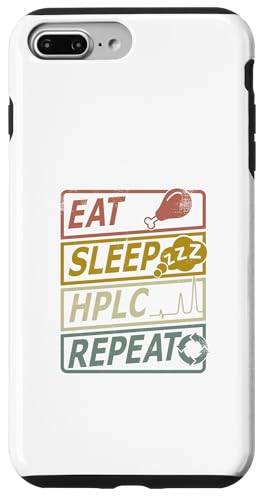 �����t�̃N���}�g�O���t�B�[ HPLC Eat Sleep Repeat ���g�� �X�}�z�P�[�X iPhone 7 Plus/8 Plus �p