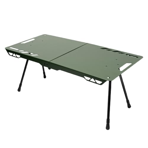 Mesa plegable de aleación de aluminio, altura ajustable portátil, mesa plegable para exteriores, para cocina, picnic, senderismo, barbacoa, playa, viaje, portón trasero, jardín, patio, cocina
