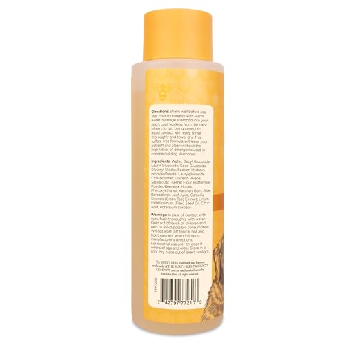 Burt'S Bees For Pets FF7258AMZ Oatmeal Dog Shampoo - Soothing Shampoo thumb #2