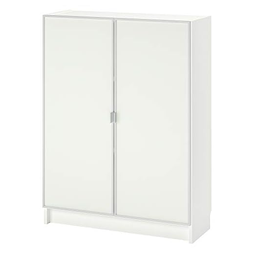 MORLIDEN/BILLY bokhylla med glasdörrar 80 x 30 x 106 cm vit/glas