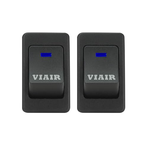 Interrupteur à bascule VIAIR avec LED bleu pour tableau de bord automobile lot de 2