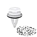 JINWEORI 30 clips de sujeción universales para coche, clips de parachoques para panel de puerta, clips de puerta para coche, remache de plástico con cojín esponjoso
