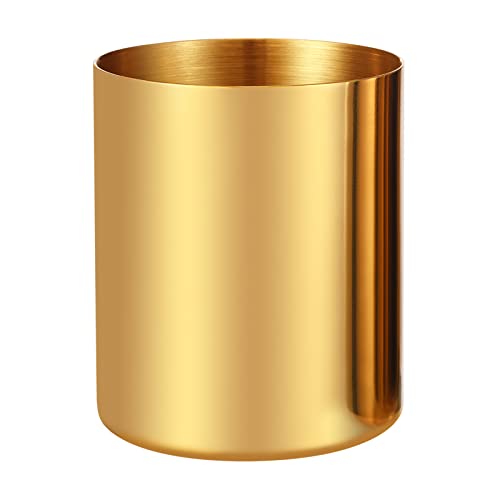 ORGPRO Goldfarbener Stifthalter, 304 Edelstahl-Stifthalter, Stiftebecher, Stiftebecher, Schreibtisch-Organizer Cover