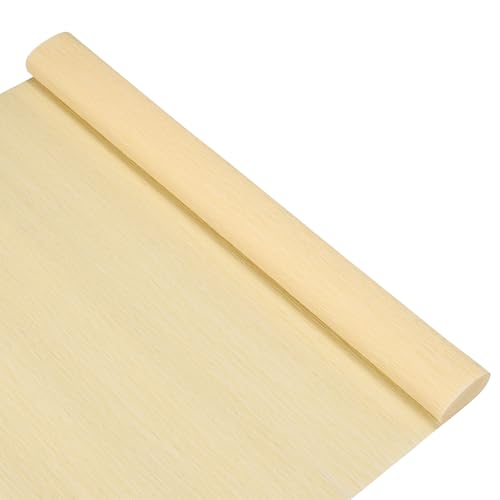 Image of M METERXITY Crepe Paper, 8.2ft x 20 Inch /250 x 50cm Soft Wide Crepe Paper Streamer Sheet, Decorative Craft Streamer for DIY Craft/Flower Making/Decoration [Beige]