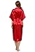 Avidlove Women's Robes Long Classic Satin Lounge Wedding Kimono Nightwear, Red (FBA), Medium
