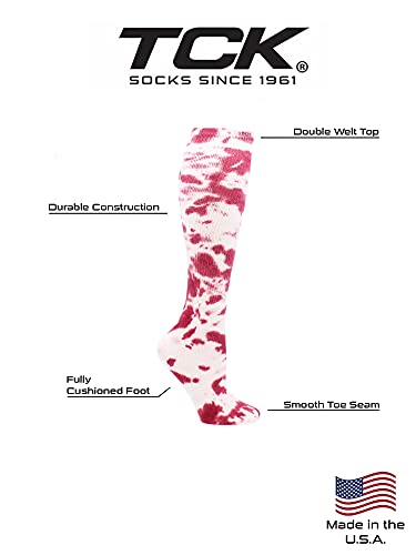 Image of Tie Dye Multisport Tube Socks Soccer Softball Volleyball for Girls Boys Women and Men Youth and Adult