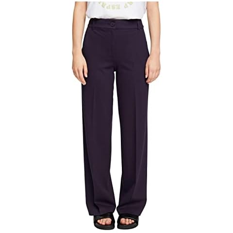 ESPRIT Collection Punto Mix&Match Trousers Pantalones, Navy 400, 40/32 para Mujer Cover