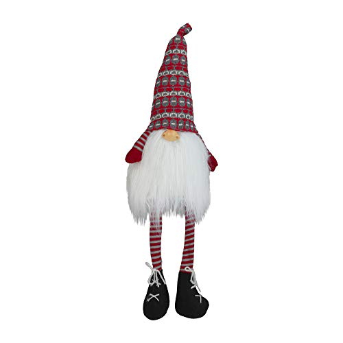 Northlight Striped Christmas Santa Gnome with Dangling Legs - 23