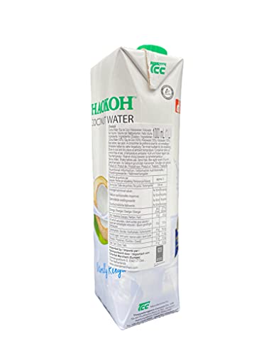 Chaokoh Kokosnusswasser, 100% natürliches Kokoswasser aus Thailand, 12 Tetra Packs a 1L, 12 Liter (12 x 1 L)