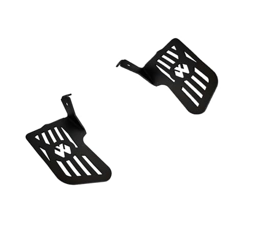 Image of TA Pillion Foot Rest for Baj aj N150, N160, N250, F250 | Heavy Duty Metal Footrest Both Sides | Black Rear Side Foot Rest for Bajaj N Series Bikes | Durable Pillion Support Accessory
