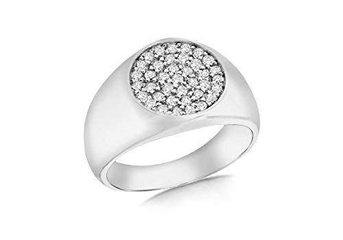Chevalière Tuscany Silver en argent et zirconium T50, le cadeau mémorable pour marquer un moment
