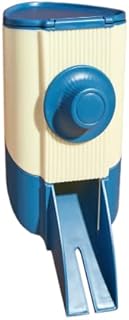 Hanging Pet Feeding Funnel for Cage, Small Animal External Feeding Hopper for Solid Feed Rabbit Guinea Pig Chinchilla Ferret Hedgehog Crate(Blue)