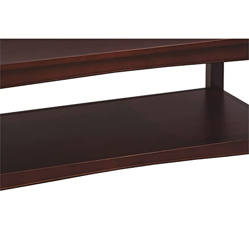 Alaterre Shaker Cottage Rectangle Coffee Table With Open Shelf, Espresso #TOP4