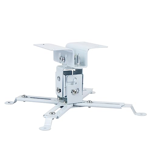 CIYODO Soporte para Proyector De Techo y Pared Acero Resistente Montaje Giratorio Inclinable para Instalación Compacta y Compatible Mayoría De Modelos De Proyectores