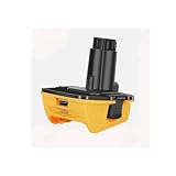 Convertitore adattatore batteria, 20 V MAX Li-ion a 18 V adattatore per batteria con porta di ricarica USB, compatibile con utensili cordless Dewalt 18 V NiCd, adattatore di ricambio per batteria