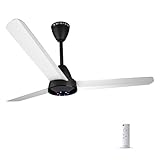 Colorbot Helix BLDC Ceiling Fans 1200mm | BEE 5 Star Rated | 370 RPM | Savings up to 65% | Remote Control (Boost, Timer, LED, Reverse Mode) | 4 Years Warranty (Noir White) Amazon Deal