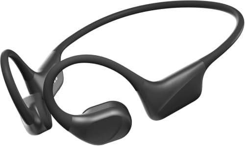 PSIER Bone Conduction Headphones with Dual Driver IPX8 Waterproof Swimming Headphones Air Conduction Open Ear Buds MP3 Mode 32GB Memory 8H Playtime Bluetooth 6.0 Earbuds Deep Bass for Sports