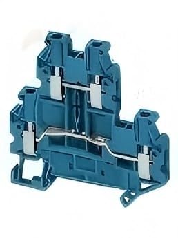NSYTRV24DBL,Terminal Cover Plate 2.5 mm² 24A 500V Blue,Screw Terminal 4 Positions,Original Packaging,Never Used,in Stock,Ship Now.