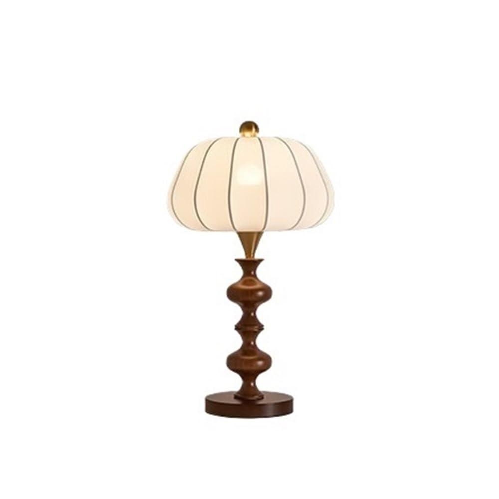 Hhmmei2024-23 Table Lamps Table Lamp Next to the Living Room Sofa Retro Wooden Bedroom Study Decoration(Bruin)