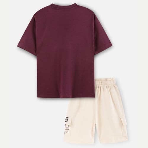 Image of Nap Chief Kids Cotton Official Garfield Co ord Sets for Boys & Girls, T Shirt and Shorts for Casual Wear