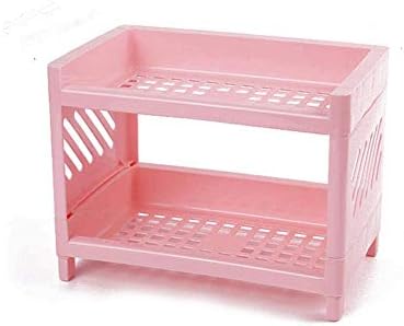 Adjustable 2-Tier Bathroom Shelf - Versatile Storage Organizer for Kitchen & Living Room - Space-Saving Multi-Functional Rack - Elegant Design (Color:)