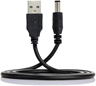 cablecc USB 2.0 A Type Male to 5.5 x 2.5mm DC 5V Power Plug Barrel Connector Charge Cable 80cm