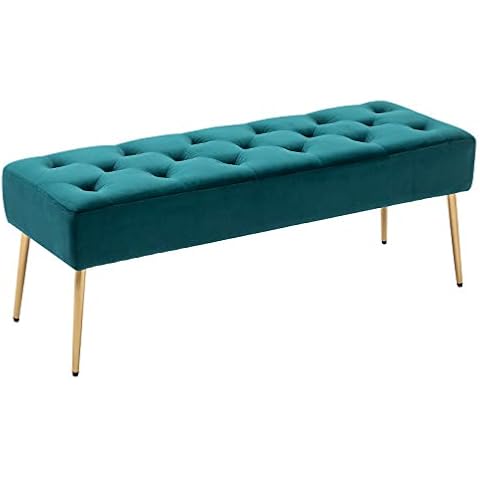 Duhome Modern Velvet Bench Ottoman Cover