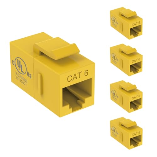 Conector Keystone CAT6 RJ45 Macho a Hembra 5 Unidades miniatura 1