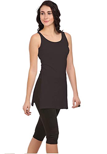 Image of ICEDIVE Women's Cotton Stretch Camisole | Fabulous Inners | Soft,Lightweight & Breathable Fabric |Ideal,Layering, Sleepwear & Lounge Use in,