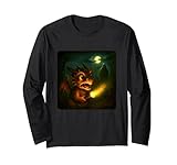 Il motivo raffigura un drago. Drago Spaventoso Horror Night Torcia Halloween Ghost Maglia a Manica