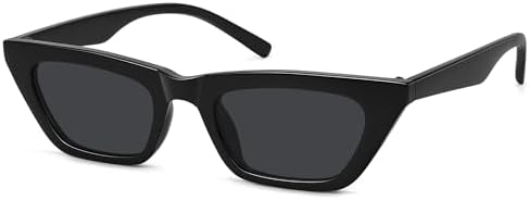 Fozono Narrow Square Cat Eye Sunglasses for Women | Retro Vintage...