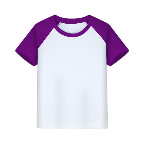 Toddler Baby Girls Boys Tshirt Raglan Shirt Baseball Tee Cotton T-Shirt Short Long Sleeve Solid Color Shirts