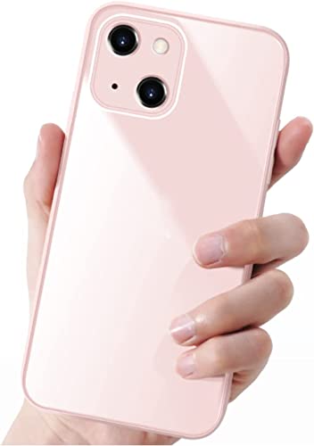 Coque de protection premium en verre trempé vert pour iPhone 13