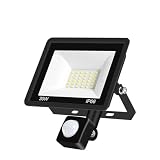 Faretto Con Riflettore A LED IP66 Proiettore Impermeabile Sensore Di Movimento PIR Illuminazione Da Giardino For Esterni Lampione Stradale For Esterni A LED Bianco Freddo , Per Le Luci Ambientali Nata