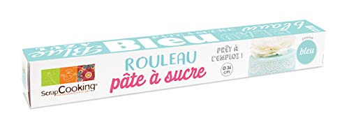  Scrapcooking Rouleau Pâte à Sucre Bleu 430 g