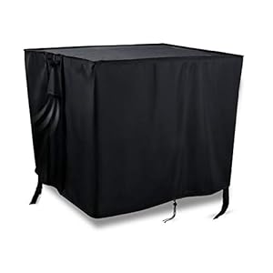 Onlyme Gas Fire Pit Cover Vierkant, Waterdicht, Winddicht, 420D Oxford Stof Fire Pit Tafelhoes voor buiten en binnen…
