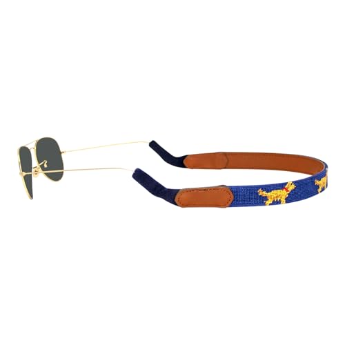 Image of Leather Hand-Stitched Needlepoint Sunglass Strap Retainer