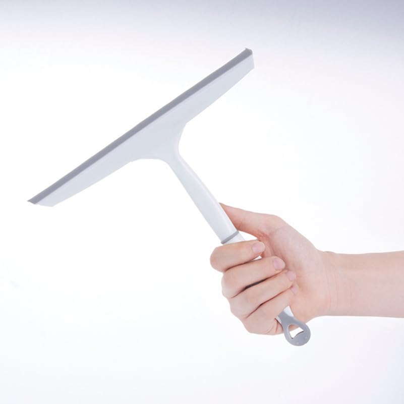 Image of GLEAVI Hand Squeegee Silicone Wiper Blades Silicone Scraper Window Cleaning Wiper Bathroom Water Wiper Cleaning Wiper Squeegee Cleaner Window Squeegee Glass Vacuum Cleaner