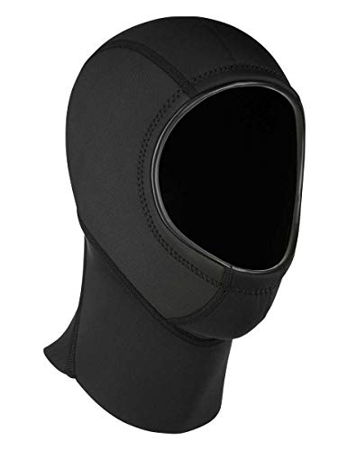 Mystic Watersports - Surf Kitesurf & Windsurfing Star 2mm Neoprene Wetsuit Hood - Black - Unisex - Flatlock Stitching Design