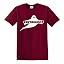 Maroon T-shirt White Print