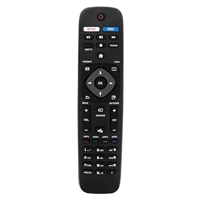 New Replaced Remote fit for Philips Smart TV NH500U NH500UW NH503UP 55PFL5602 50PFL5602 43PFL5602 75PFL6601 32PFL4902 40PFL4901 43PFL4901 43PFL4902 50PFL4901 50PFL5601 50PFL5602/F7 43PFL4902 65PFL5602