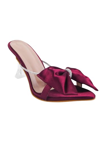Image of SilverArrow Chunky Spool Heels Comfortable & Trendy Party Block Heel Sandals For Womens & Girls