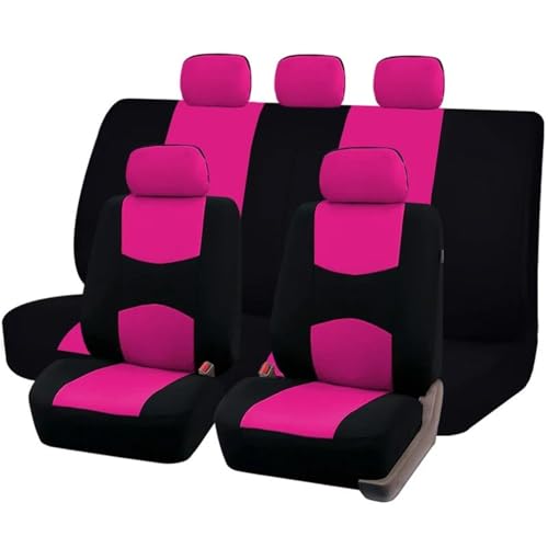 Housses siège auto universelles roses protection sièges voiture et SUV en polyester