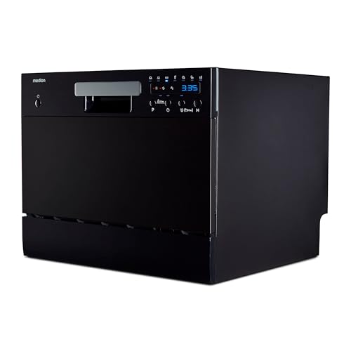 MEDION Tischgeschirrspüler DWT60 (6 Gedecke Fassungsvermögen, 7 Programme, ECO Programm, ca. 6,5...