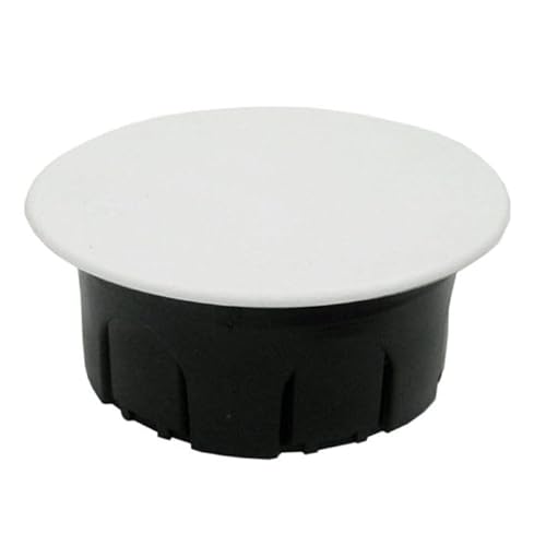 Runde Anschlussdose 80 x 40 mm, wetterfest, ideal für elektrische Verbindungen und Verdrahtung.