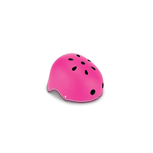 Casco con luces Globber Junior Primo Lights rosa: protección brillante y segura para niños 3