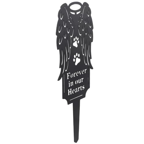 POPETPOP Élégant Piquet Commémoratif pour Animaux de Compagnie Marqueur de Tombe pour Chien D'extérieur de Patte Condoléances