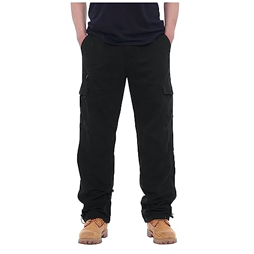 Mens Cargo Pants with Pockets Tactical Pants Hiking Sweatpants Casual Athletic Jogger Sports Outdoor Trousers